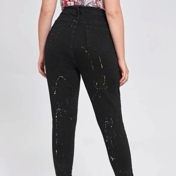 High Waist Skinny Ripped Jeans - Picture 3 of 5